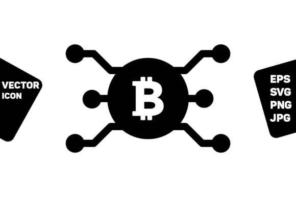 Bitcoin Icon Vector Symbol Graphics