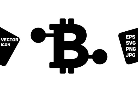Bitcoin Symbol Icon Vector Graphics