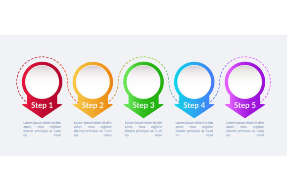 College Admission Stages Vector Graphics