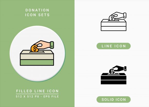 Donation Icons Graphics for Crafters
