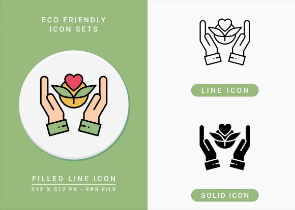 Eco Friendly Icons Set for Modern Branding