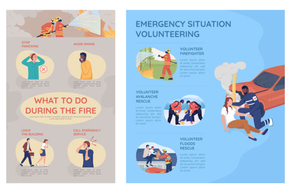 Emergency Situation Brochure Templates Graphics