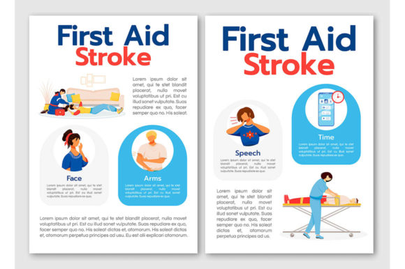 First Aid for Stroke Graphic Template