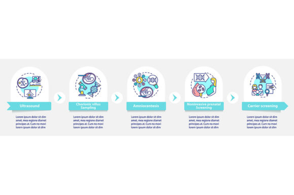 Genetic Diseases Diagnostics Vector Graphics