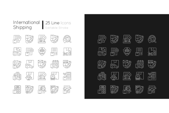 International Logistics Business Graphics