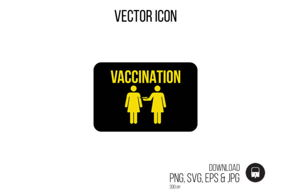 Poster Vaccine Icon Vector Graphics
