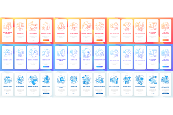 Raising Child App Page Screen Bundle