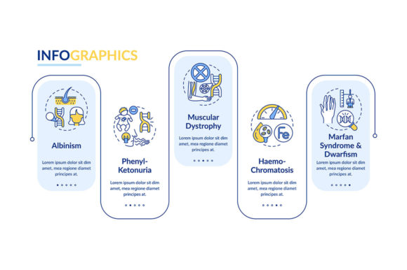 Various Genetic Disorders Vector Graphics for Crafters