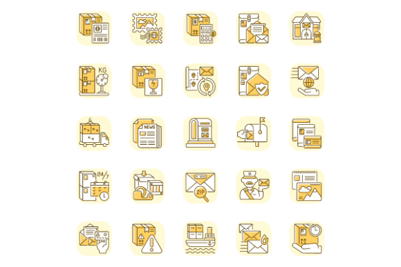 Yellow Icons for Branding Clarity